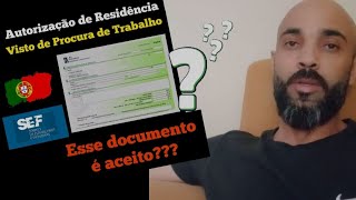 RECIBO VERDE  é aceito como prova de trabalho no SEF [upl. by Ennairek]