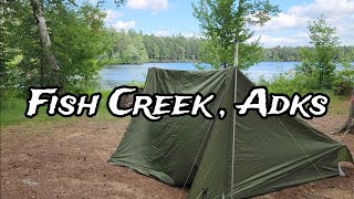 Paddling Fish Creek Adirondacks NYS [upl. by Elvyn]