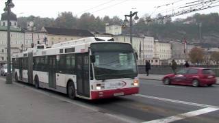 Salzburg Trolleybuses 1  morning river [upl. by Duncan25]