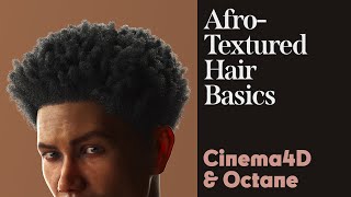 Cinema 4D Tutorial  AfroTextured Hair [upl. by Rihat566]