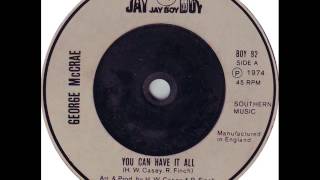 George McCrae You Can Have It All 1974 [upl. by Etteyniv]