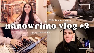 nanowrimo writing vlog 2  im behind already [upl. by Spalla]