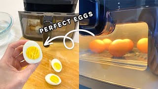 Air Fryer Hard Boiled Eggs  Cook Time amp Temp for PERFECT EasyPeel Eggs [upl. by Grider]