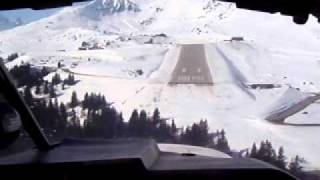 Landing Courchevel Airport Mooney M20J [upl. by Deb]