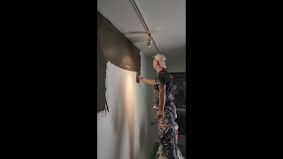 👷Painter Applying putty  Puttying for renovation putty 241030 [upl. by Ecylla]