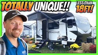 New TINY Camper • Under 18ft TOTAL 2024 Imagine 14MS Travel Trailer by Grand Design RV [upl. by Con]