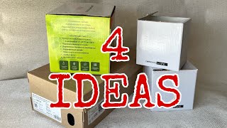 4 AMAZING DIY STORAGE BASKETS  DO NOT THROW BOXES [upl. by Nnylaf407]