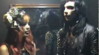 Black Veil Brides interview Andy Six meets La Carmina Seattle concert 2010 Knives and Pens Andy6 [upl. by Oiluarb548]