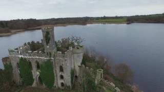 Drone flight over McDermotts Castle Co Roscommon Ireland [upl. by Feeney474]