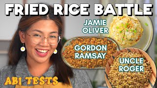 Cooking 3 Viral Fried Rice Recipes Uncle Roger Gordon Ramsay Jamie Oliver [upl. by Beatriz]