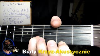 Gitarazebbach BIALY KRZYZ Wersja Akustyczna Sugestie jak zagrac [upl. by Flem]