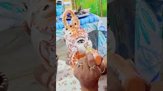 Durga maa facetrendingshorts youtubeshorts diy ciramicart navratri2024 [upl. by Aivatahs]