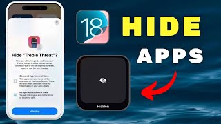 How To HIDE APPS On iPhone iOS 18 NEW [upl. by Nylarak]