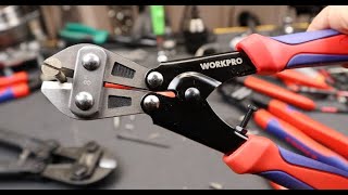 WORKPRO 8quot Mini Bolt Cutters Seem fine for cutting tiny things amp when snipping things you shouldnt [upl. by Noelani506]