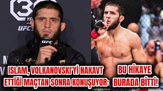 TÜRKÇE ISLAM MAKHACHEV NAKAVTLA KAZANDIĞI ALEXANDER VOLKANOVSKI 2 MAÇI SONRASI KONUŞUYOR UFC 294 [upl. by Kaila]