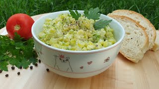 Salata de Fasole Verde cu Maioneza si UsturoiReteta de Post cu Maioneza Vegetala AdeLinas Kitchen [upl. by Mcmahon]