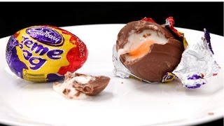 Homemade Cadbury Creme Eggs Recipe [upl. by Enelyahs605]