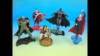 2016 BATMAN VS SUPERMAN DAWN OF JUSTICE SET OF 5 KFC MOVIE COLLECTIBLES VIDEO REVIEW [upl. by Bremble94]