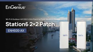 WiFi 6 Outdoor Point to Point Wireless Bridge ENH500AX  EnGenius [upl. by Aeht]