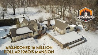 Hidden Abandoned 16 Million Dollar 1960s Mansion Explore 75 [upl. by Indys]