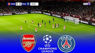 LIVE 🔴 ARSENAL vs PSG  UEFA Champions League 20242025 UCL  Full Match  eFootball Gameplay [upl. by Gnilrets515]