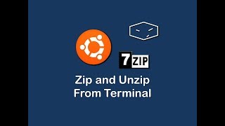 zip and unzip files from terminal using 7 zip in ubuntu [upl. by Clute]