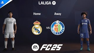 FC 25  Real Madrid vs Getafe Ft Mbappe Belligham  La Liga 202425  PS4™ 4K60 [upl. by Aerdnas]