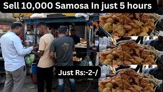 Cheapest Samosa In NashikSell 10000 Samosa In Just 5 hours Multanpura NashikSasta SamosaVlog [upl. by Monagan]