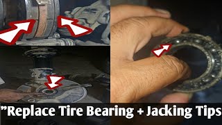 quotCar Tire Bearing Replacement Detecting Noise amp Proper Jack Lifting Techniquequot [upl. by Geminian]