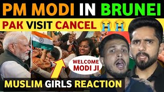 PM MODIS HISTORIC VISIT TO BRUNEI PAKISTANI GIRLS REACTION ON INDIA REAL ENTERTAINMENT TV [upl. by Viscardi]