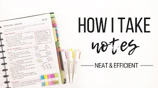 How I take notes  Tips for neat and efficient note taking  Studytee [upl. by Ahsiadal]