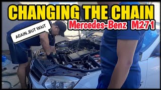 Mercedes Benz M271 Timing Chain Issue Caught it BUT FOUND SOMETHING ELSE [upl. by Judson]