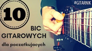 10 łatwych BIĆ GITAROWYCH dla początkujących  podstawowe bicia na gitarę  SCHEMATY [upl. by Livingston]