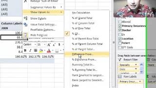 Excel Video 305 Percentage Difference from a Baseline [upl. by Ardehs]