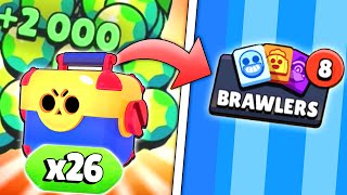 I UNLOCKED 8 BRAWLERS ON THIS 0 TROPHY ACCOUNT BRAWL STARS BOX OPENING [upl. by Signe]