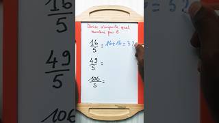 Divise nimporte quel nombre par 5 Astuces maths mathstricks [upl. by Dorlisa]