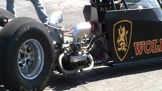 Nitro powered Flat 4 VW dragster [upl. by Tegan636]