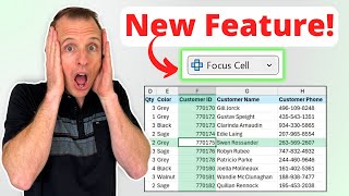 NEW Excel Update Focus Cell [upl. by Kumler]