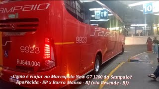 BEM CONFORTÁVEL VIAGEM COM O MARCOPOLO NEW G7 DA SAMPAIO APARECIDA X BARRA MANSA DEIXE SEU LIKE [upl. by Hayden]