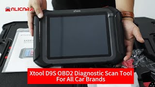 XTOOL D9S D9 Automotive Diagnostic Tool ECU Coding Topology Map Key Programming BiDirectional Tool [upl. by Eugenius]