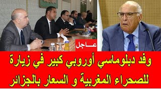 عاجل  وفد دبلوماسي أوروبي كبير في زيارة للصحراء المغربية و السعار دائما في الجزائر [upl. by Malchus]