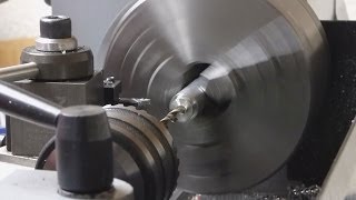 Machining 7075 aluminum spacers Mini Lathe [upl. by Navannod]