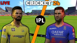 RCB vs CSK Live Gameplay  IPL 2025  Cricket 24  C24 Live [upl. by Symer]