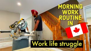 A Bad day at work  Work in Canada  Kitchen installation  My work routine  ਮਾੜੀ ਹੌਈ [upl. by Nay44]