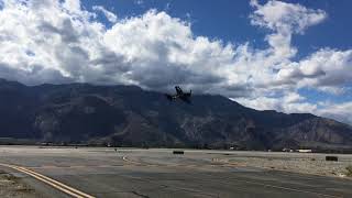 CAF Grumman F6F Hellcat flyby at KPSP 1 03172018 [upl. by Paynter997]