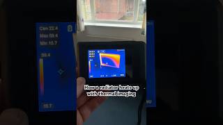 How a radiator heats up through a thermal imaging camera plumbing how shorts [upl. by Izogn]