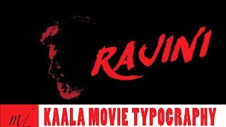 Kaala Movie  30 sec Font Making  Photoshop Tutorial  Staring Rajini  Superstar [upl. by Philemol]