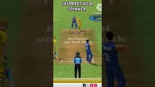 JASPRIT BUMRAH AS A SPINNER IN WCC3 cricket trending trendingsong shorts [upl. by Annayram]