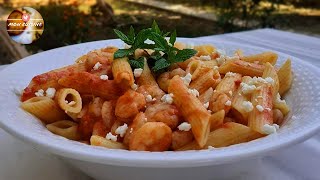 Shrimp Pasta Recipe  Makarona Me Karkaleca Deti [upl. by Hyacinthia]