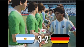 Argentina vs Germany 32  1986 FIFA World Cup Final in FIFA 22 [upl. by Quincy994]